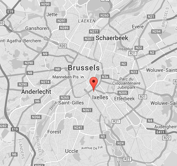 Ecospace Brussels on Google map